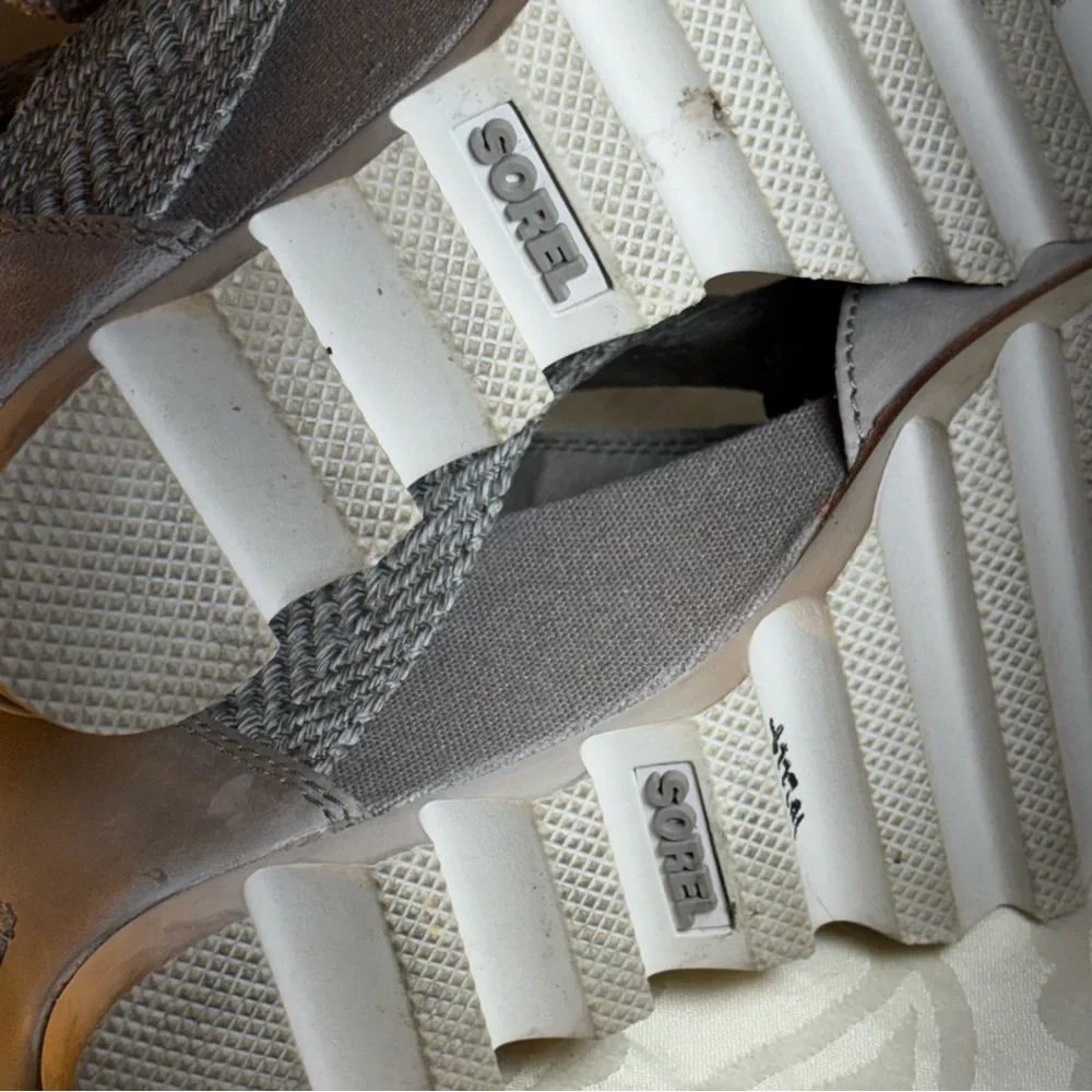 Sorel Women's Joanie Lace Wedge Sandals.